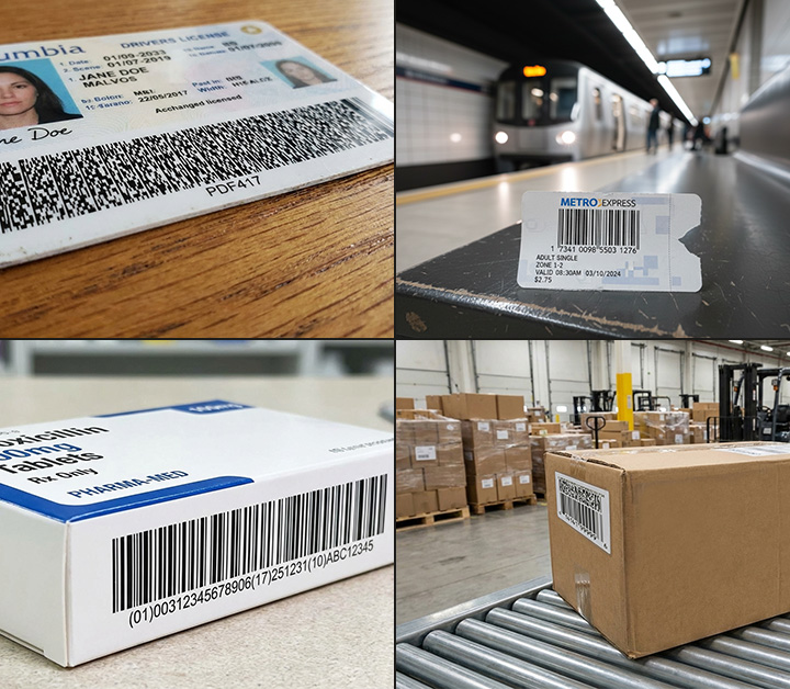 6.	Reads 1D, stacked and PDF417 barcodes